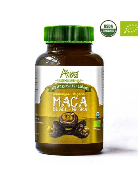 Organic Black Maca Capsules (100 x 500 mg)