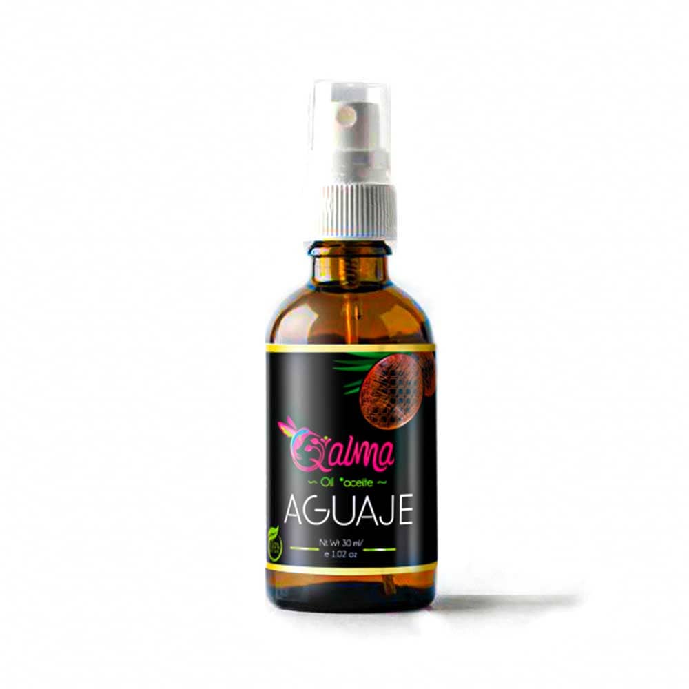 Aguaje (Buriti) Oil Cold-Pressed | Beta-Carotene & Phytoestrogens for Skin | 30 ml (1.02 fl oz) | 100% Pure