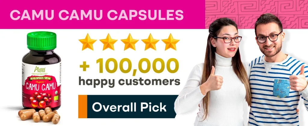 amazon andes organic camu camu 4.5 rating and +400 reviews in amazon