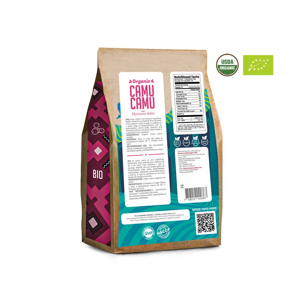 Camu Camu Organic Powder (150 g - 5.2 oz) - Buy now - Amazon Andes ...